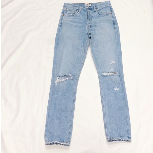 AGOLDE JEANS Jamie High Rise Classic Shakedown 26 - Picture 6 of 9